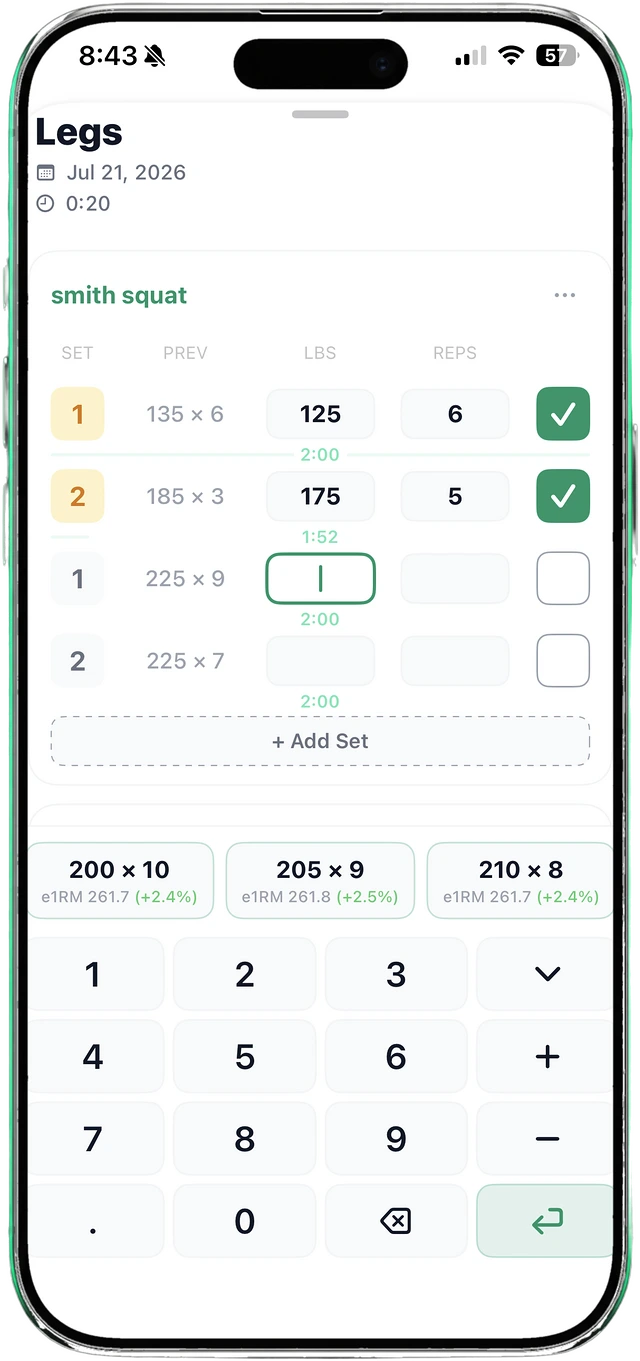 Stryde live workout screen